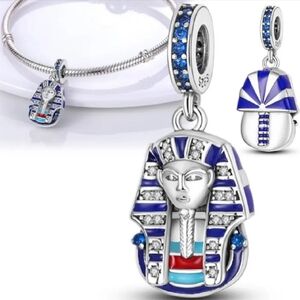 Unbranded Blue Egyptian Pharaoh Charm Pendant for Women
